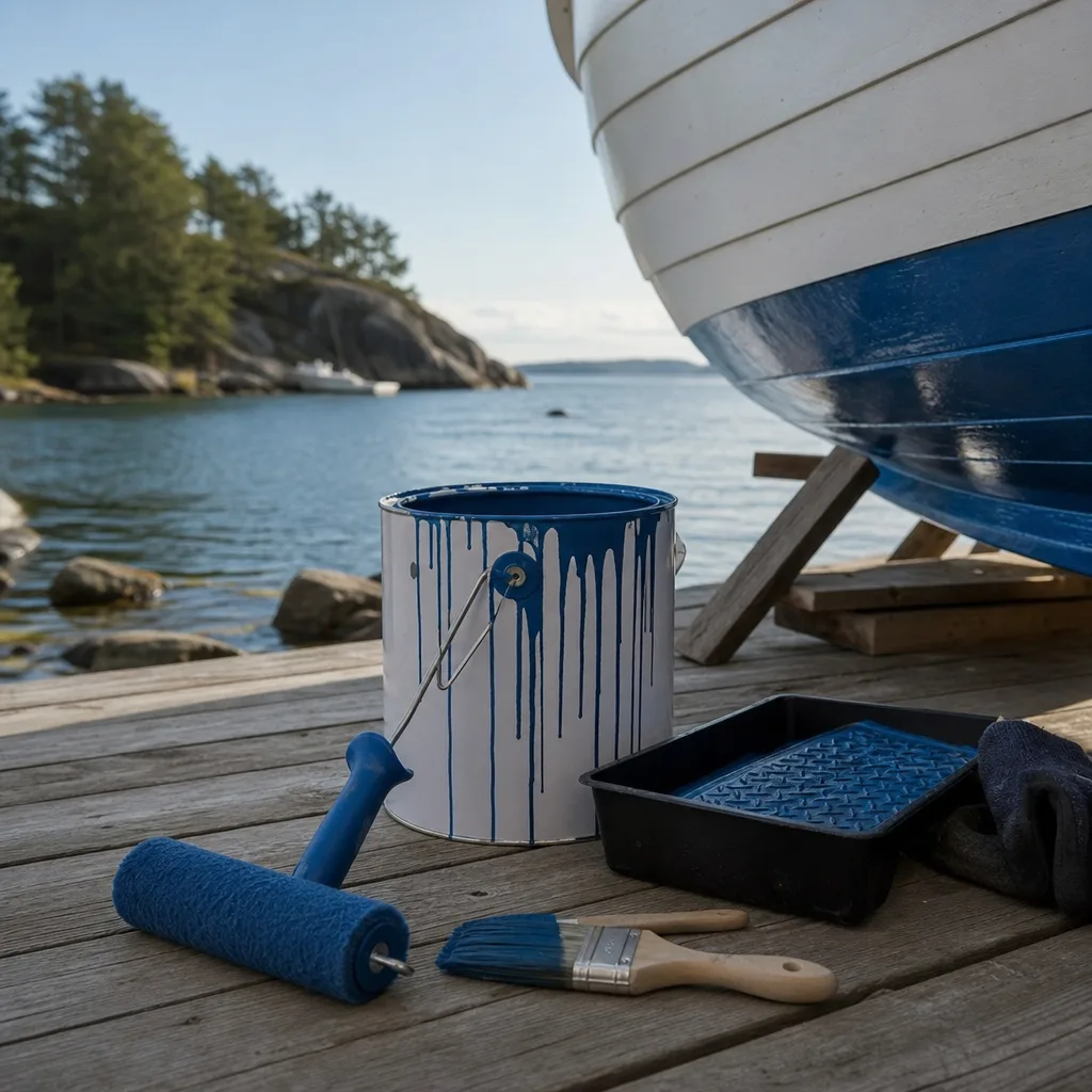 Bottenfärg till båt