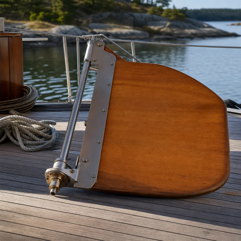 Roder till båt